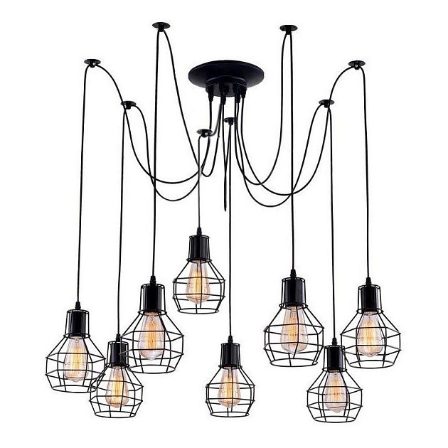 Подвесная люстра Escada 1129/8S (Black) Фото № 