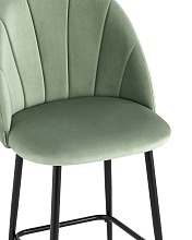 Полубарный стул Stool Group Логан велюр фисташковый AV 413-B18-08(PP) 1