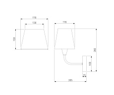 Бра Eurosvet Milos 60153/1 никель 1