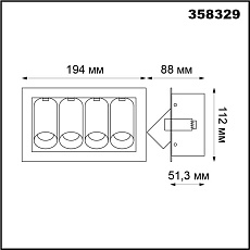 Встраиваемый спот Novotech Spot Iman 358329 1