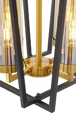 Подвесная люстра Lumina Deco Afres LDP 1246-4 BK+MD 1