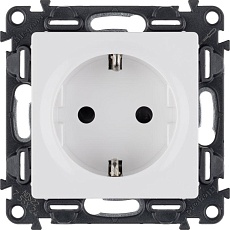 Розетка 2К+З Legrand Valena Life 16A 250V со шторками белая 753424