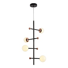 Подвесная светодиодная люстра Natali Kovaltseva Loft Led Lamps 81338 Gold Black