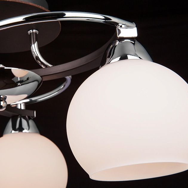 Потолочная люстра Eurosvet Larion 9654/3 хром/венге изображение 4 Потолочная люстра Eurosvet Larion 9654/3 хром/венге Фото № 4