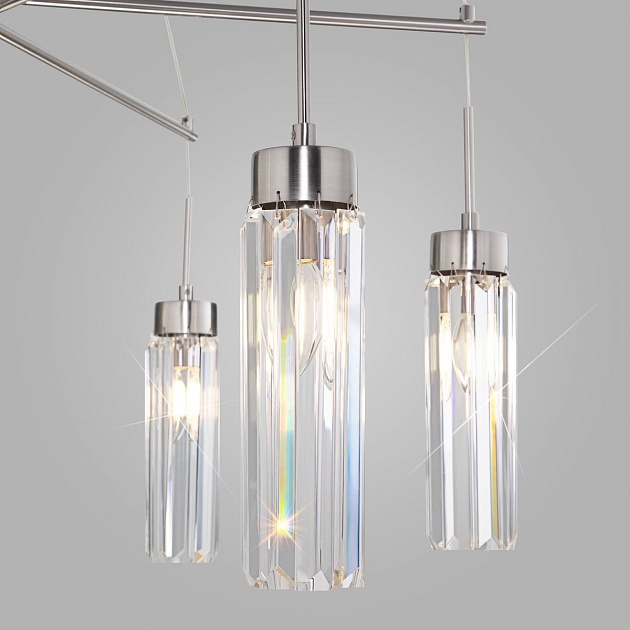 Подвесная люстра Eurosvet Gilian 60163/6 никель Фото № 3