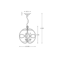 Подвесной светильник Vele Luce Viola VL4164P03 4