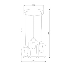 Подвесная люстра TK Lighting 3185 Marco 1