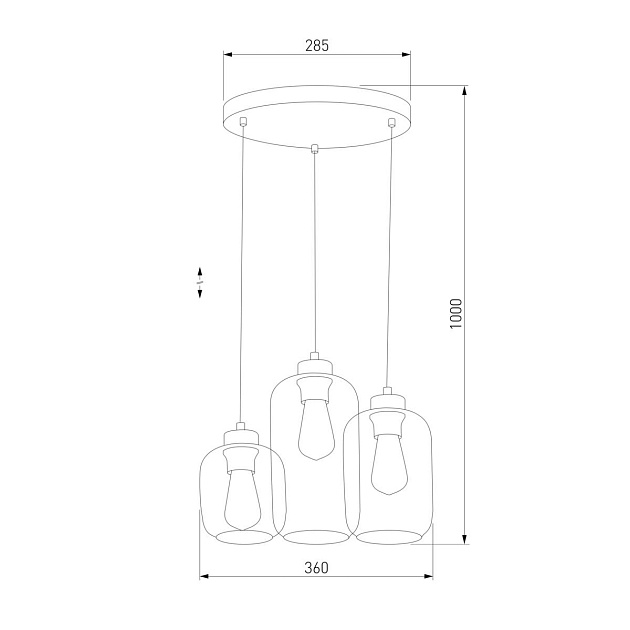 Подвесная люстра TK Lighting 3185 Marco Фото № 2