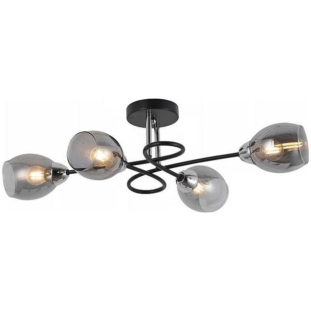 Потолочная люстра Illumico IL8263-4COU-79 BK CR изображение Потолочная люстра Illumico IL8263-4COU-79 BK CR Фото №