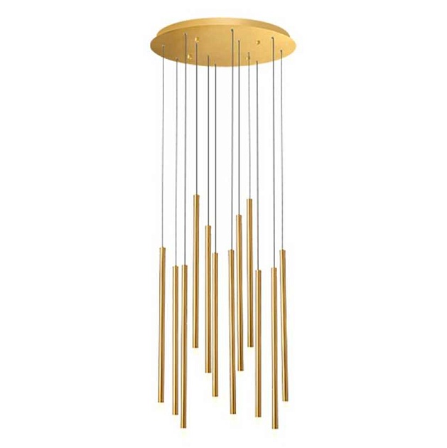 Подвесная светодиодная люстра Milosh Tendence Medelina 0853CL-26GD Фото № 