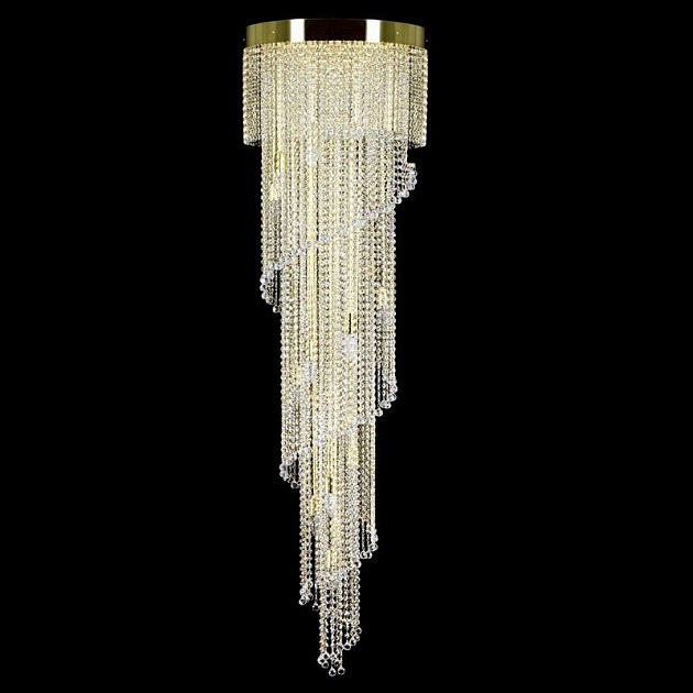 Каскадная люстра Artglass Spiral 500x1800 Balls CE Фото № 