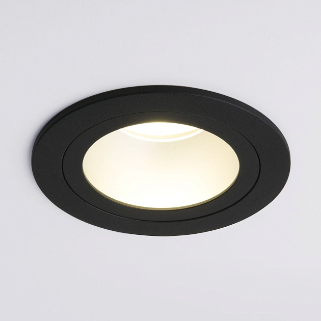 Встраиваемый светильник Elektrostandard 122 MR16 серебро/черный a053354 Фото № 5