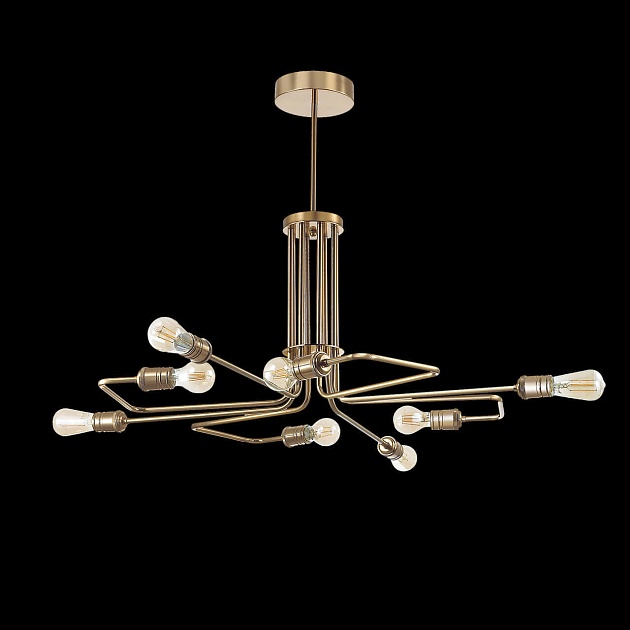 Подвесная люстра Ideal Lux Triumph Sp8 Ottone Antico 160269 изображение 2 Подвесная люстра Ideal Lux Triumph Sp8 Ottone Antico 160269 Фото № 2