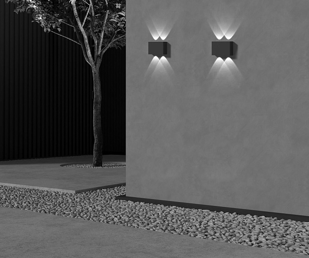 Уличный настенный светодиодный светильник Maytoni Show O433WL-L4GF3K Фото № 3