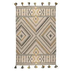 Ковер Tkano из хлопка с контрастным узором и кисточками из коллекции Ethnic, 160х230 см TK20-DR0020