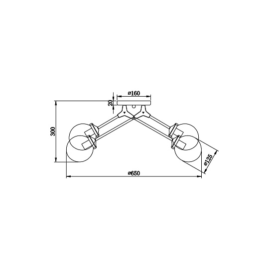 Потолочная люстра Vele Luce Galassia VL1872L06 Фото № 5