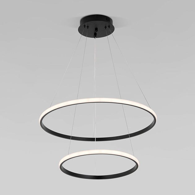 Подвесной светодиодный светильник Eurosvet Collars 90264/2 черный Фото № 7