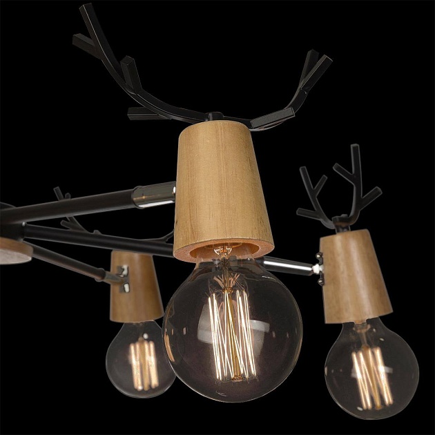 Потолочная люстра Loft IT Sven 10024/6 Black Фото № 2