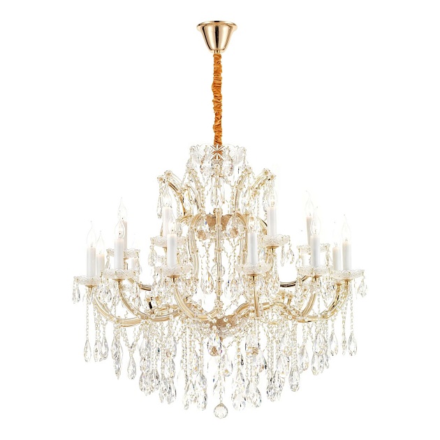 Подвесная люстра iLamp Diamond 6071-18 GD+CL Фото № 