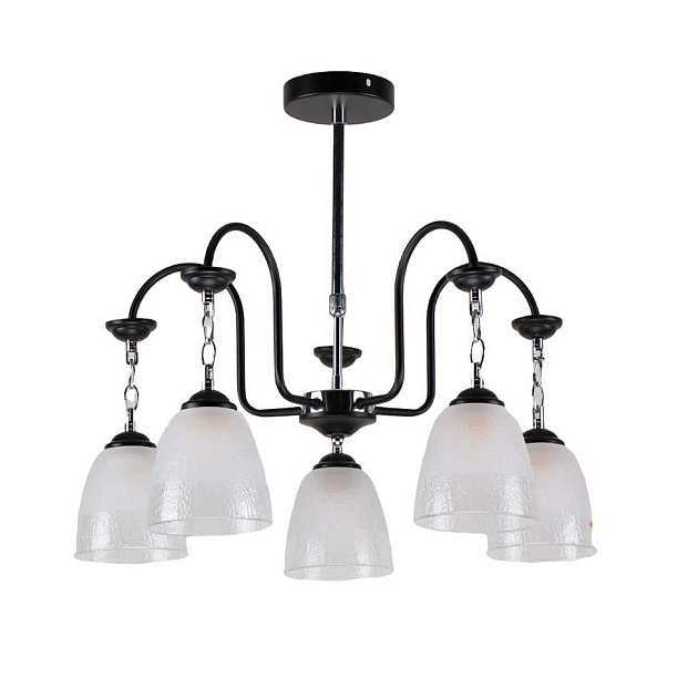 Подвесная люстра ЭкономСвет 13118/5MBK+CR WT Фото № 