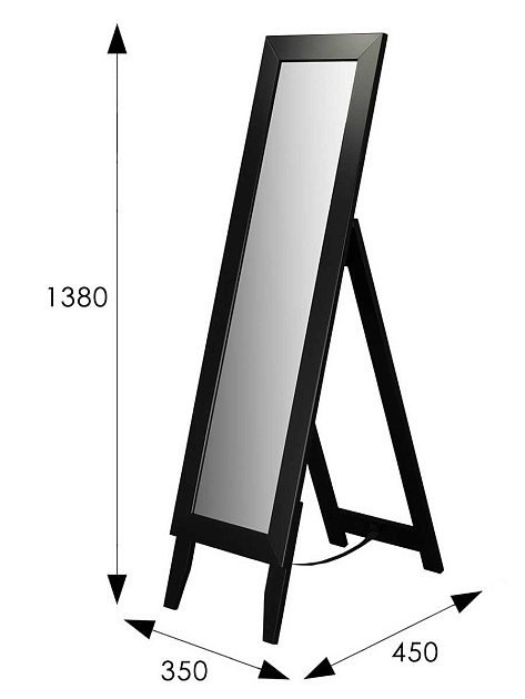 Зеркало напольное Мебелик BeautyStyle 1 008308 Фото № 3