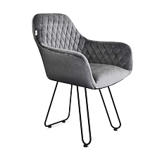 Кресло Sheffilton SHT-ST38/S106 угольно-серый/чёрный муар 6743783401