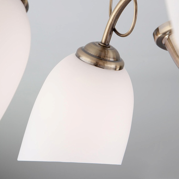 Подвесная люстра Eurosvet 30107/5 античная бронза изображение 2 Подвесная люстра Eurosvet 30107/5 античная бронза Фото № 2