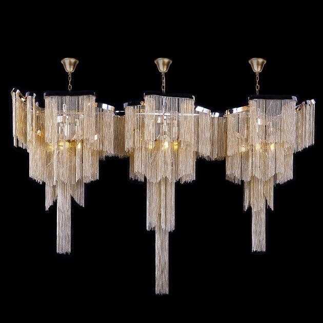 Подвесная люстра Loft IT Stream 10208/1400R Gold изображение 2 Подвесная люстра Loft IT Stream 10208/1400R Gold Фото № 2