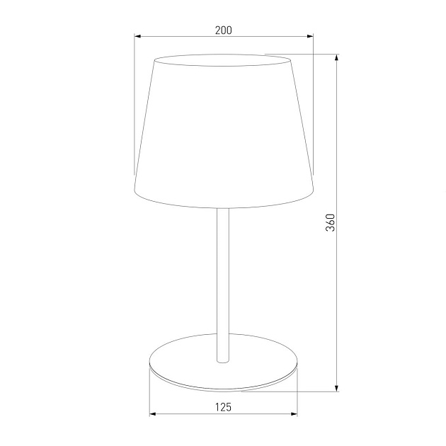 Настольная лампа TK Lighting 2936 Maja Black Фото № 2