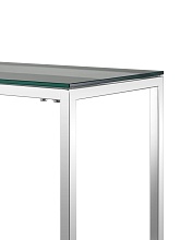 Консоль Stool Group ТАУН 115х30 прозрачное стекло сталь серебро ECST-022 3