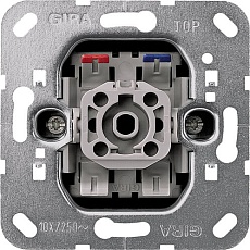 Переключатель одноклавишный перекрестный Gira System 55 с подсветкой 10A 250V 011600