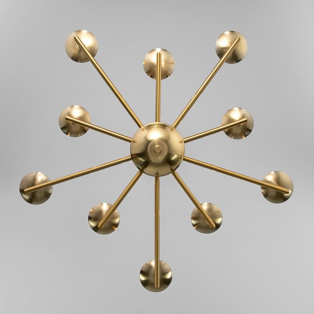 Подвесная люстра Eurosvet Cariso 60150/10 латунь изображение 4 Подвесная люстра Eurosvet Cariso 60150/10 латунь Фото № 4