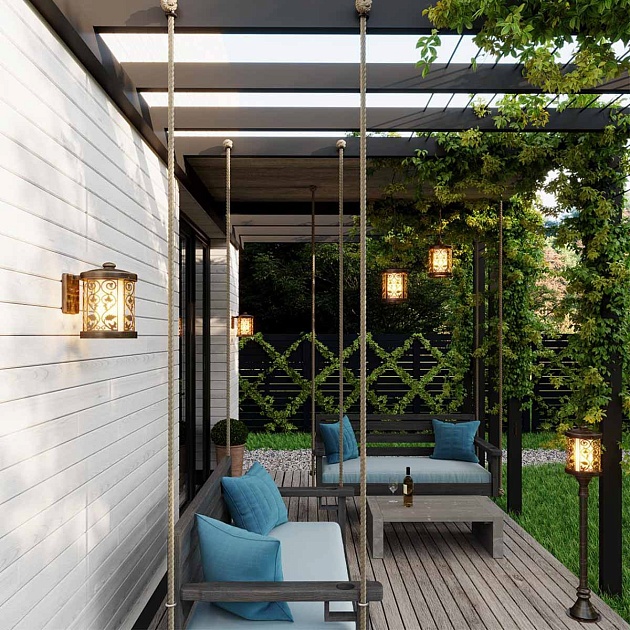 Уличный настенный светильник Odeon Light Nature Lagra 2286/1W Фото № 2