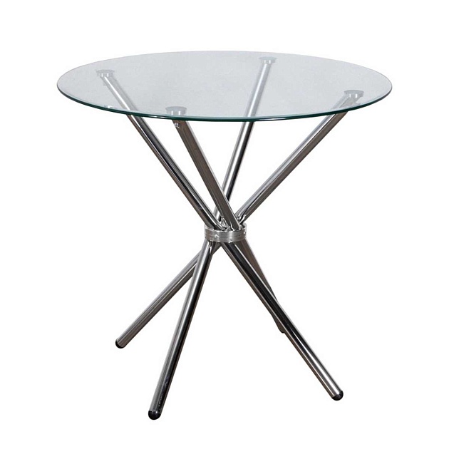 Кухонный стол AksHome Selia прозрачный, закаленное стекло 59160 Фото № 