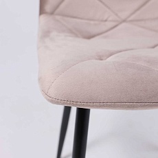 Кухонный стул AksHome Gill бежевый велюр/черный 94145 2