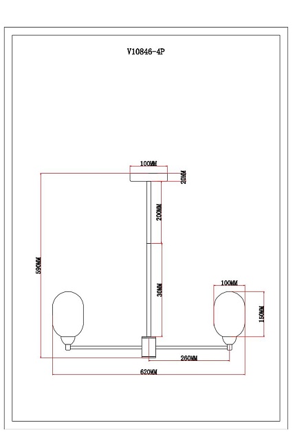 Подвесная люстра Moderli Gracy V10846-4P изображение 2 Подвесная люстра Moderli Gracy V10846-4P Фото № 2