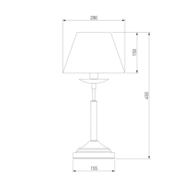 Настольная лампа Eurosvet 01010/1 античная бронза Фото № 2