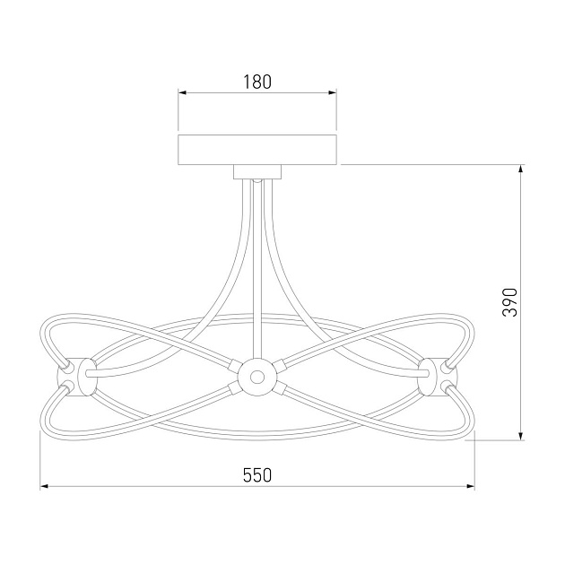 Потолочный светодиодный светильник Eurosvet Petto 90246/6 хром изображение 2 Потолочный светодиодный светильник Eurosvet Petto 90246/6 хром Фото № 2