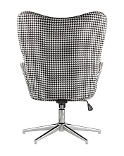 Поворотное кресло Stool Group Филадельфия регулируемое ч/б FUCHS HOUNDTOOTH 3