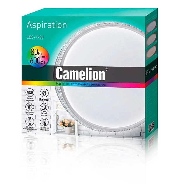 Настенно-потолочный светильник Camelion LBS-7730 14524 изображение 5 Настенно-потолочный светильник Camelion LBS-7730 14524 Фото № 5