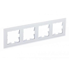 Рамка 4-постовая Systeme Electric AtlasDesign Nature белая ATN330104