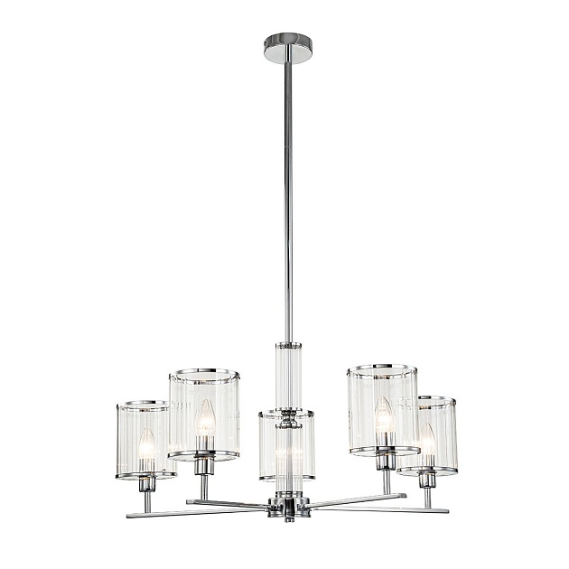 Подвесная люстра Indigo Dante 13022/5R Chrome V000411 изображение Подвесная люстра Indigo Dante 13022/5R Chrome V000411 Фото №