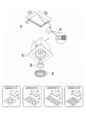 Встраиваемый светильник Lucide Chimney 28900/02/12 2