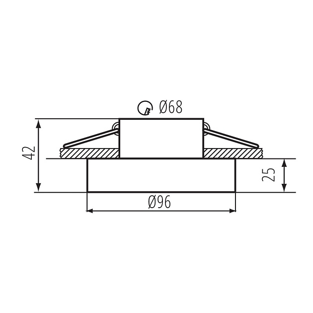 Точечный светильник Kanlux ELICEO DSO B/B 35280 Фото № 3