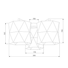 Потолочная люстра TK Lighting 3248 Siro White 1