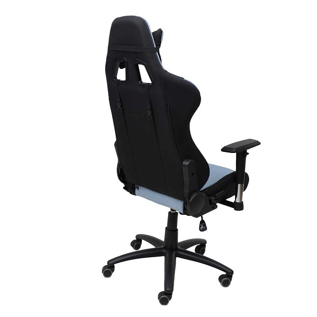 Игровое кресло AksHome Savage голубой + черный, ткань 83773 Фото № 10