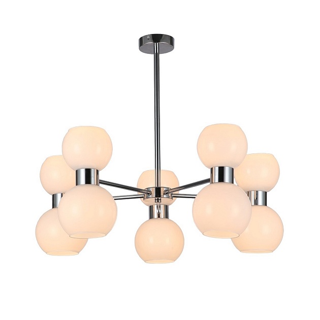 Подвесная люстра Gerhort G11071/10CR WT изображение Подвесная люстра Gerhort G11071/10CR WT Фото №