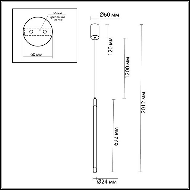 Подвесной светодиодный светильник Odeon Light Anta 4393/14L Фото № 4