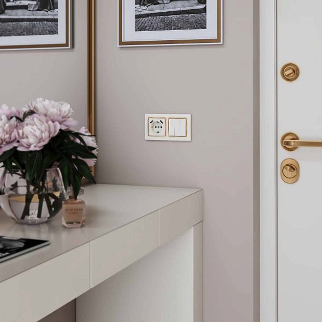 Выключатель Werkel трехклавишный слоновая кость W1130003 4690389155666 Фото № 3