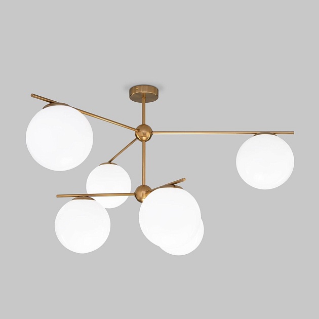 Подвесная люстра Eurosvet Marbella 60147/6 латунь изображение Подвесная люстра Eurosvet Marbella 60147/6 латунь Фото №